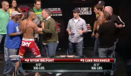 Belfort and Rockhold are quickly separated (photo via FUEL TV / ZUFFA)