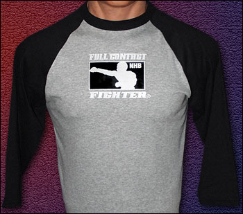 Retro NHB 3/4-sleeve Baseball Jersey with black logo