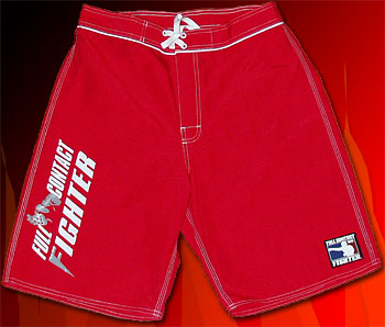 FCF Red Printed Boardshorts