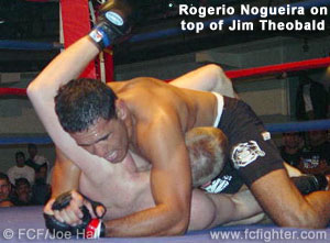 Rogerio Nogueira on top of Jim Theobald 
