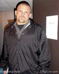 Chuck Liddell backstage at Carson Daly