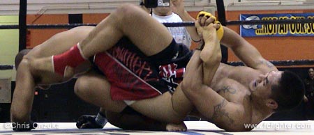 Harris Sarmiento working a toehold on Ben George