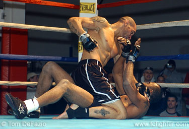 Jay Hieron pounding out a win over Jermaine Johnson