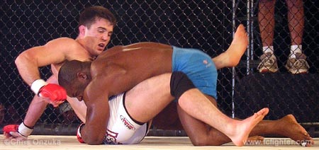 Homer Moore on top of Chael Sonnen