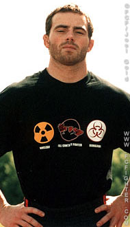 Jens wearing FCF War T-shirt