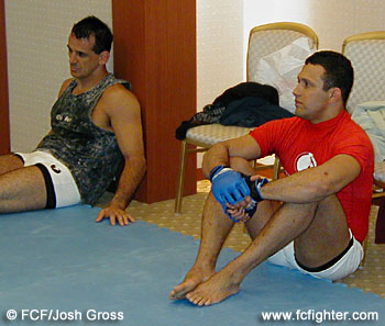 Training partner Serge Ignacio and Renzo Gracie