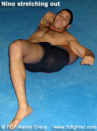 Nino Schembri stretching out