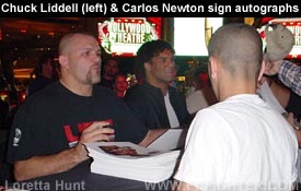 Chuck Liddell and Carlos Newton