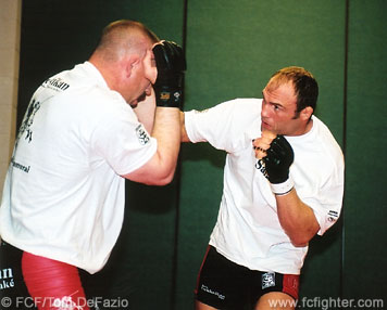 Randy Couture pre-fight training