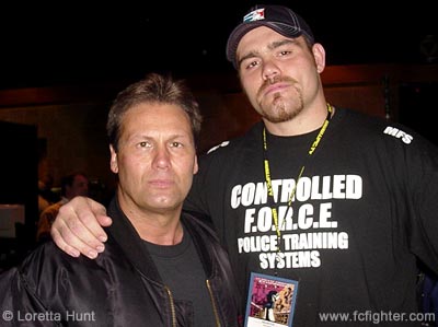 Giant Killer Keith Hackney (left) with Tim Sylvia